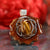 Yellow Tiger's Eye with Silver Seed of Life