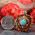 Chrysocolla with Gold Seed of Life Multi-Stone