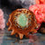 Variscite in the Matrix with Gold 64 Star Tetrahedron