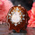 Moonstone with Silver Sri Yantra