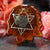 Moldavite with Silver Merkaba
