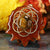 Red Pietersite with Gold Seed of Life