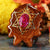 Pink Paua Shell with Gold Merkaba