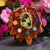 Sunset Moth Butterfly Wing with 7 Chakra Multi-Glow