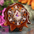 Mexican Fire Opal with Silver Merkaba and Seed of Life Multi-Stone