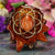 Red Sunstone with Gold Seed of Life and Back Om