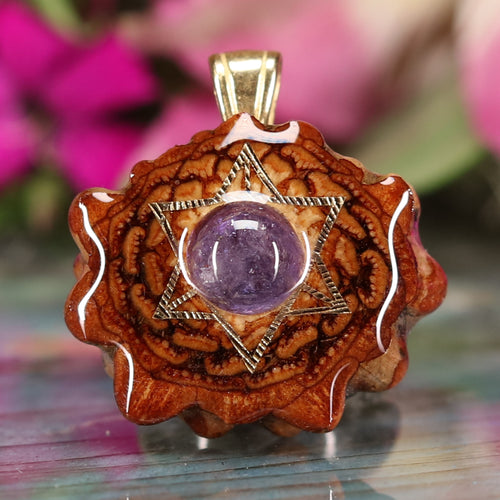 Tanzanite with Gold Merkaba