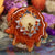 Glowing Dendritic Agate with Silver Sri Yantra