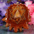 Mexican Fire Opal with Gold Merkaba and Back Om