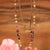 Tangerine Star Sapphire Baby Sinew Choker