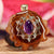 Amethyst with Gold 64 Star Tetrahedron