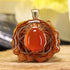 Carnelian with Gold Seed of Life