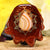 Carnelian with Gold 64 Star Tetrahedron