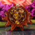 Yellow Tiger's Eye with Gold Cube of Metatron Multi-Stone