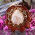 Moonstone with Gold 64 Star Tetrahedron