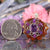 Amethyst with Silver Seed of Life Multi-Stone