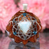 Larimar with Silver Merkaba and Seed of Life Multi-Stone