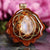 Moonstone with Gold Seed of Life