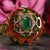 Green Jade with Silver Seed of Life Multi-Stone