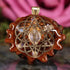 Moonstone with Gold Merkaba and Seed of Life Multi-Stone