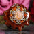 Mexican Fire Opal with Silver Merkaba and Seed of Life Multi-Stone