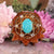 Amazonite with Gold Seed of Life Multi-Stone
