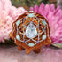 Aquamarine with Silver Seed of Life Multi-Stone