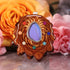 Blue Morpho Butterfly Wing with 7 Chakra Multi-Glow